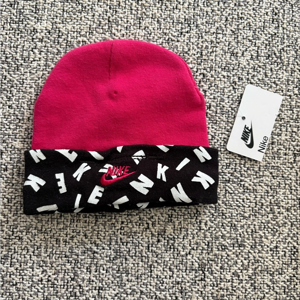 Nike pink baby hat 0-6 months NWT retail $49